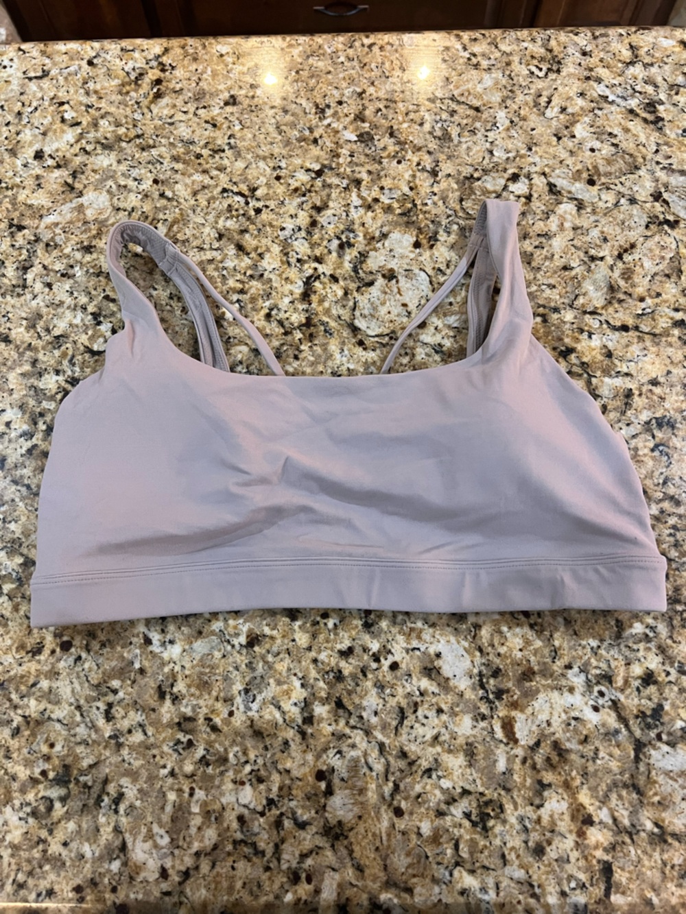 NWOT - Athleta Exhale Sports Bra A-C Cup in Light Mauve | Size XL